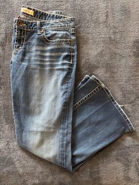 BKE Star Flare Jeans Women's Size 34 x 33 1/2 Stretch Low Rise Denim